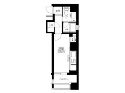 グランプレオ武蔵野(ワンルーム/4階)の間取り写真