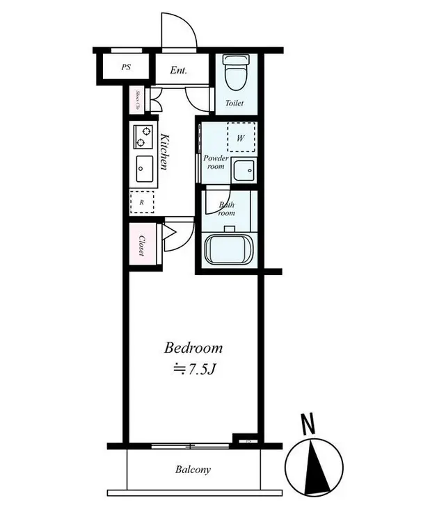スカイコート多摩川壱番館 4階階 間取り