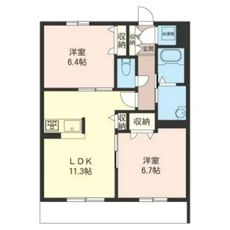 ルピナス 1階階 間取り