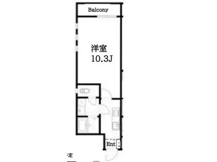 AIR TOWER OTSUKA(1K/4階)の間取り写真