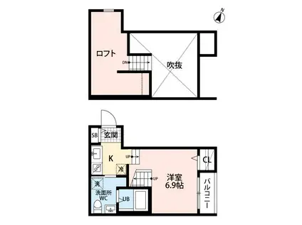 R&APARTMENT 01(ワンルーム/1階)の間取り写真