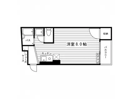 りひあハウス(ワンルーム/2階)の間取り写真