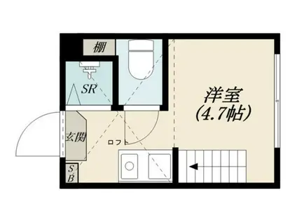 サンキャノーラ野方(ワンルーム/2階)の間取り写真