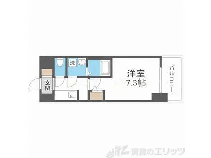 LA DOUCEUR西天満(1K/5階)の間取り写真