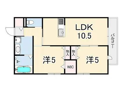 SAKURA MAISON(2LDK/2階)の間取り写真