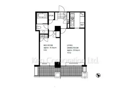 城山トラストコート(1LDK/5階)の間取り写真