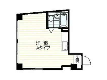 沼津ビューハイツ(ワンルーム/1階)の間取り写真