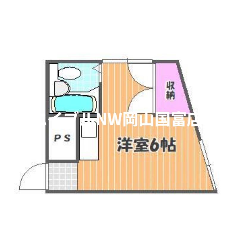 さかいビル(ワンルーム/3階)の間取り写真