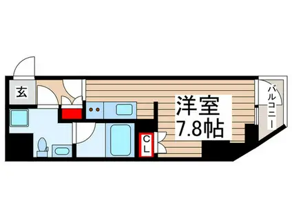 GENOVIA三郷駅前(ワンルーム/5階)の間取り写真
