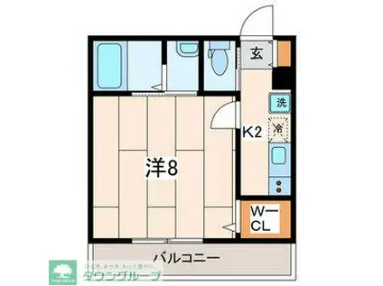 VILLEGE磯子I(1K/2階)の間取り写真