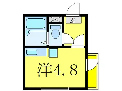 ゼネラルハイツ鶯谷(ワンルーム/1階)の間取り写真