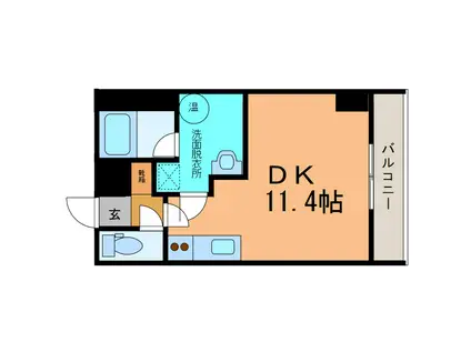 フォーレストインみなみ野(ワンルーム/6階)の間取り写真