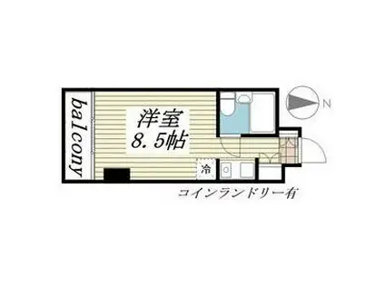 ラ・レジダンス・ド・シャトレーヌ(ワンルーム/3階)の間取り写真