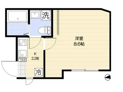 スワンハイム曳舟(1K/1階)の間取り写真