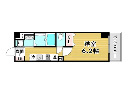 みおつくし十三(1K/7階)の間取り写真