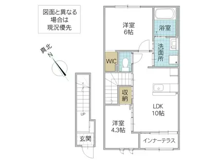 VIVRE(2LDK/2階)の間取り写真