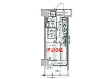 MAXIV横浜吉野町TRE(1K/2階)の間取り写真