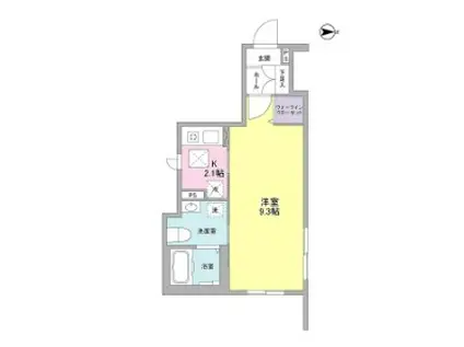 SILVERADO PRAIRIE シルバラードプレーリー(1K/1階)の間取り写真