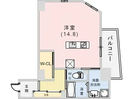 OZ CASA(ワンルーム/5階)の間取り写真