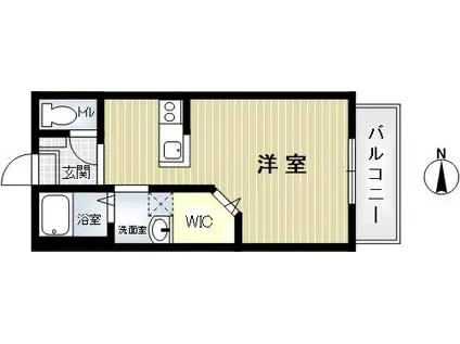 ラーチツリー住吉(ワンルーム/2階)の間取り写真