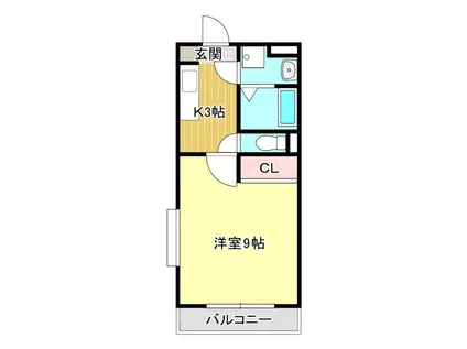 LAND FAIRY(1K/1階)の間取り写真