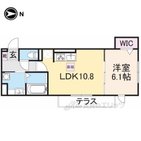 ASUKA4(1LDK/1階)の間取り写真