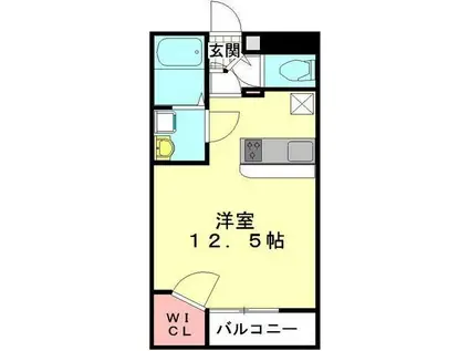 レオネクストタウンコートII(ワンルーム/1階)の間取り写真