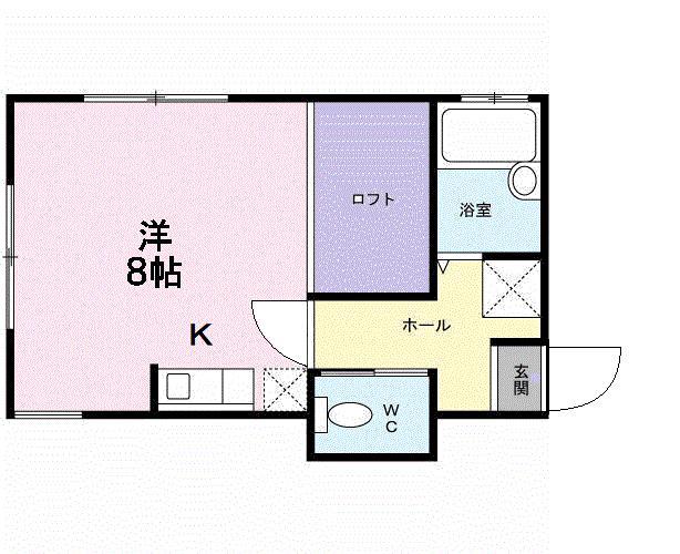 アーバンイイダ(ワンルーム/1階)の間取り写真