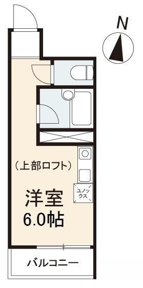 ウエストハイツ(ワンルーム/3階)の間取り写真