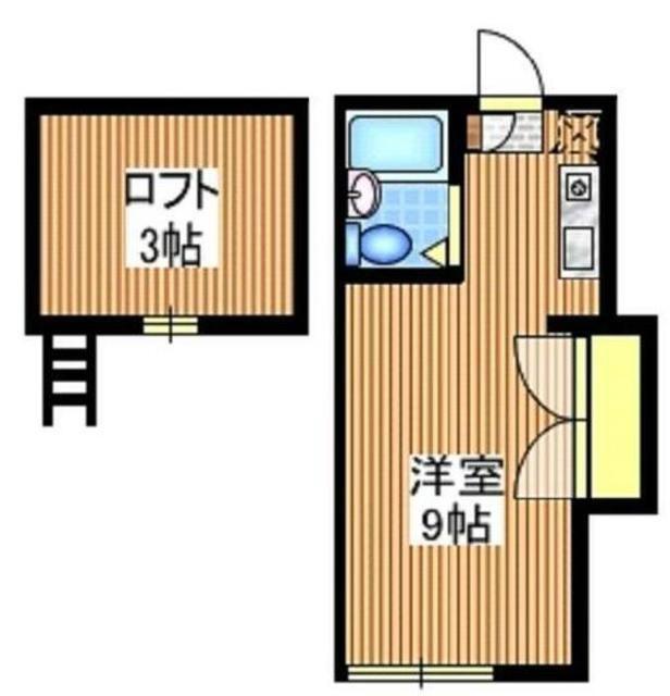 グレースステージ(ワンルーム/2階)の間取り写真
