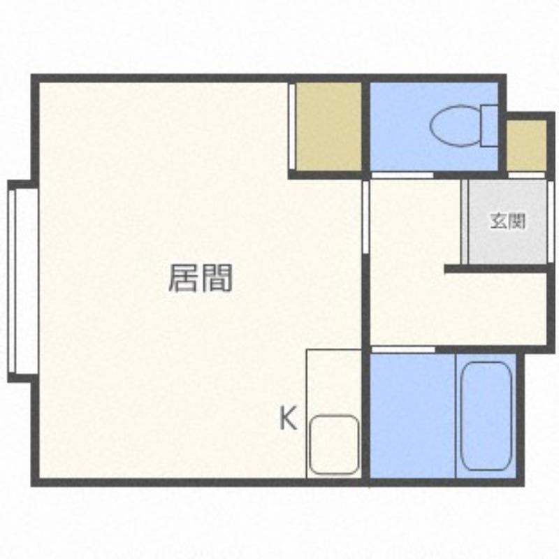 タフトマンション(ワンルーム/4階)の間取り写真