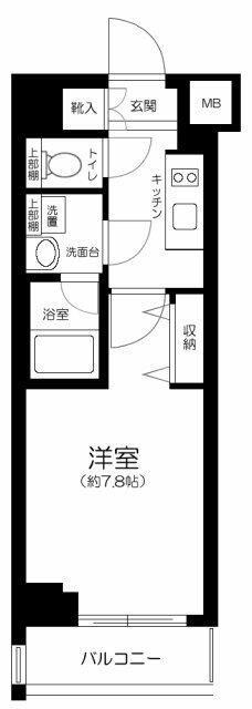 ブライズ大森東クアトロ(1K/2階)の間取り写真