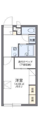レオパレス源藤IV(1K/1階)の間取り写真