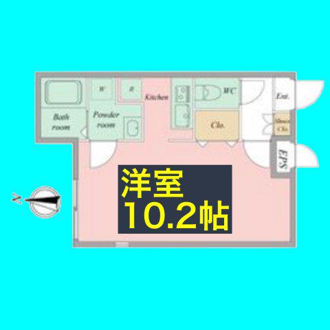 BRANCHE桜山(ワンルーム/2階)の間取り写真