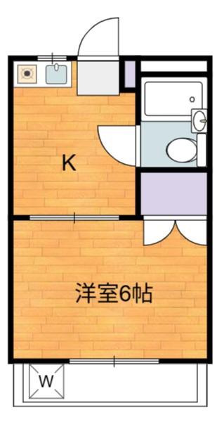 サンライズ大泉(1K/3階)の間取り写真