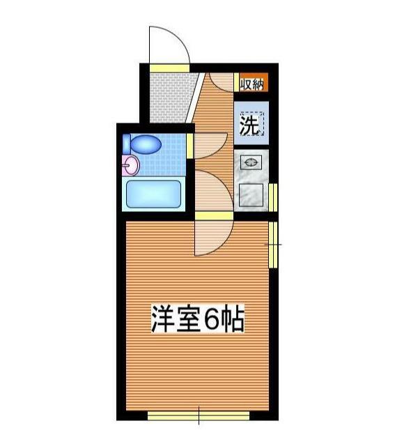 Sアルモニ A棟(1K/4階)の間取り写真