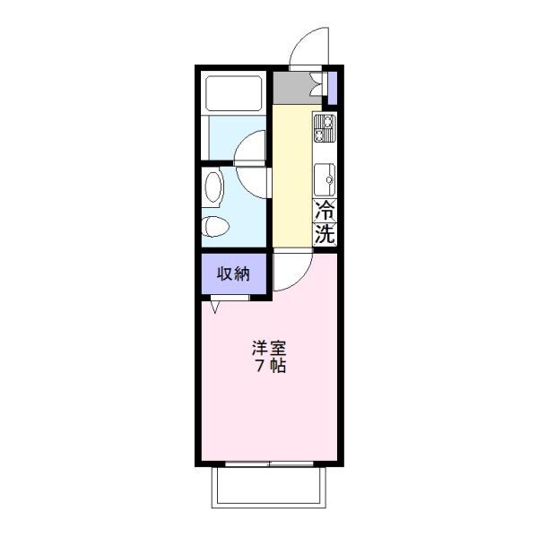 JZ COURT(1K/3階)の間取り写真