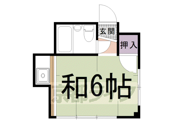 中田マンション(ワンルーム/3階)の間取り写真