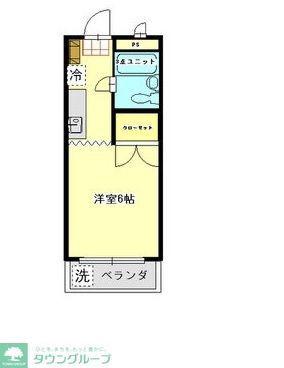 エクセレンス IRUMA(1K/1階)の間取り写真