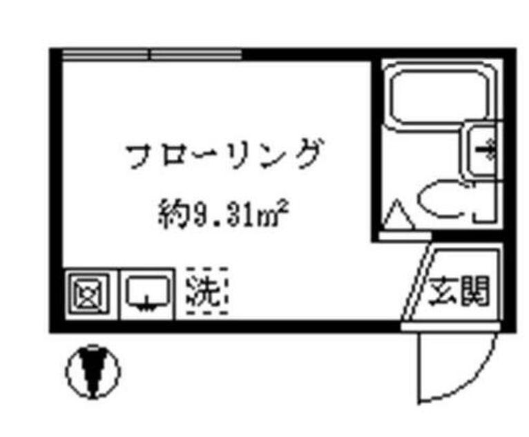 ライフピア フォレスト(ワンルーム/1階)の間取り写真