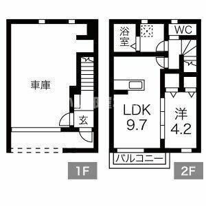 VERTEX市原(1LDK/1階)の間取り写真