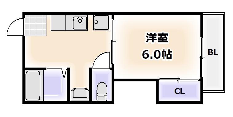 昭和ハイツ(1K/1階)の間取り写真