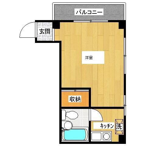 REVOX下北沢(ワンルーム/2階)の間取り写真