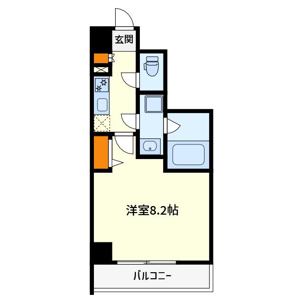 AXAS練馬北町(1K/3階)の間取り写真