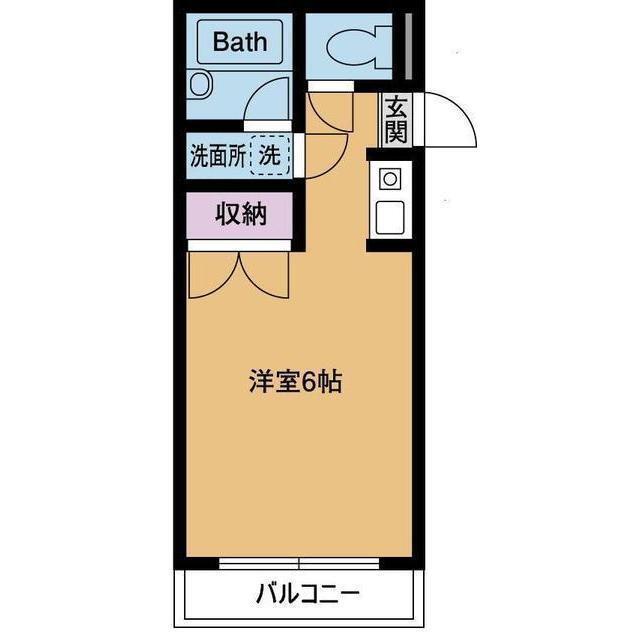 リバータウン松枝(ワンルーム/3階)の間取り写真
