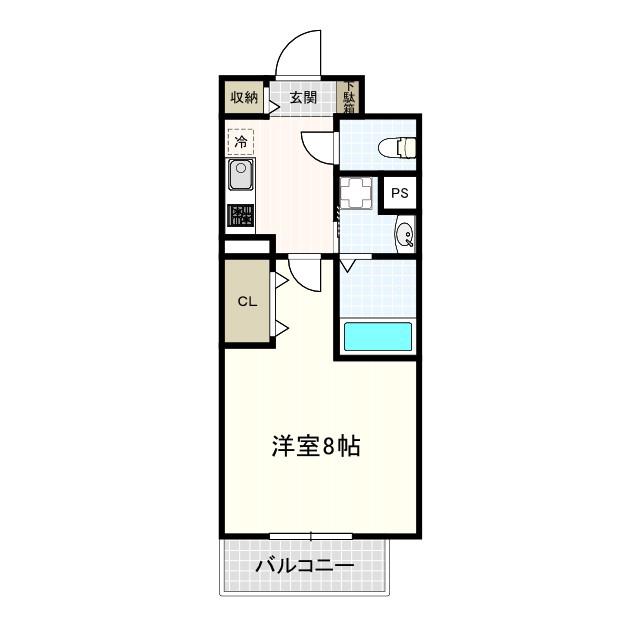 メゾン・タレイア(1K/4階)の間取り写真
