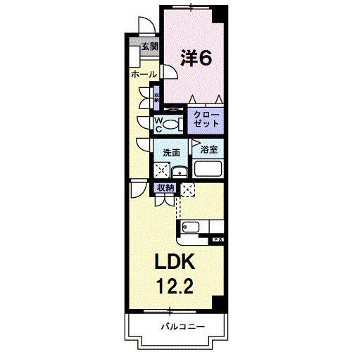 パークアヴェニュー(1LDK/3階)の間取り写真