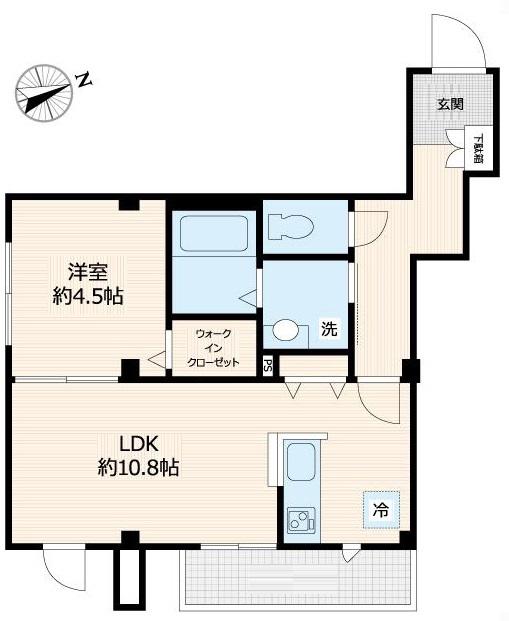 14 ONE FOUR MINAMI IKEBUKURO(1LDK/3階)の間取り写真