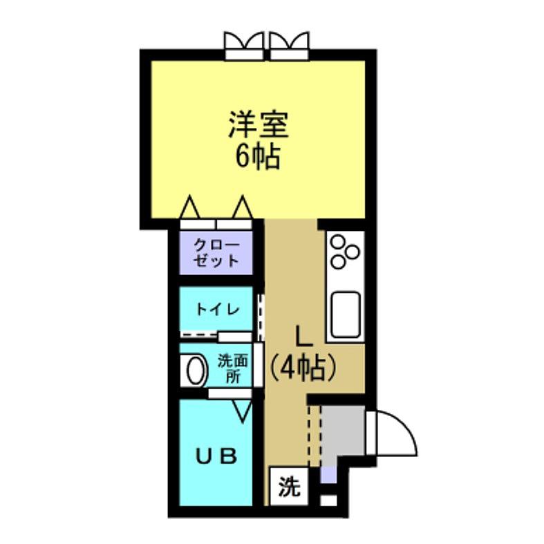 サンフレンズ(ワンルーム/1階)の間取り写真