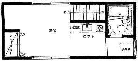 NSハイム(ワンルーム/2階)の間取り写真